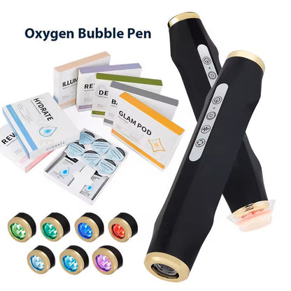 Portable Oxygen Bubble Facial Machine with CO2 Gel Skin Care Technology