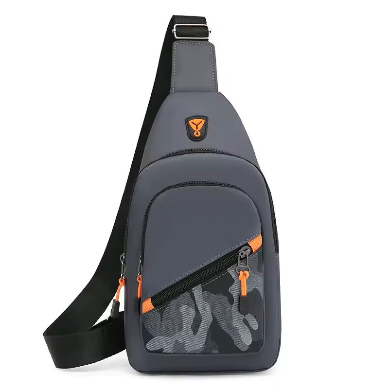 Men's Nylon Chest Bag Trendy Crossbody Shoulder Bag