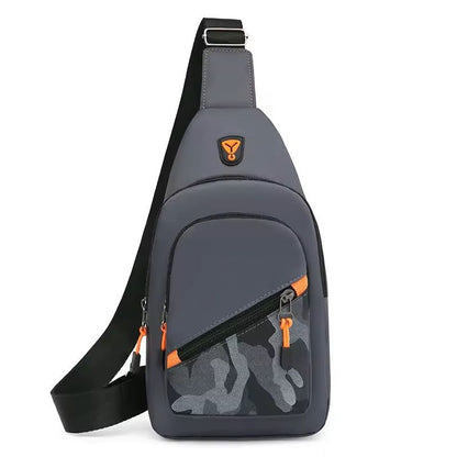 Men's Nylon Chest Bag Trendy Crossbody Shoulder Bag