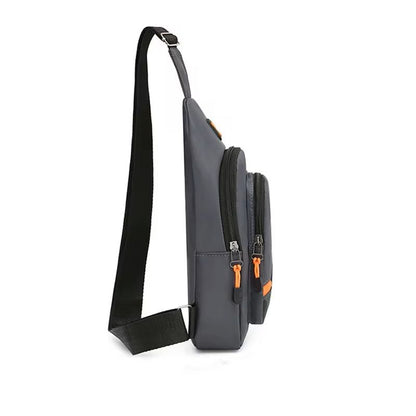 Mens Nylon Chest Bag Trendy Crossbody Shoulder Bag 3