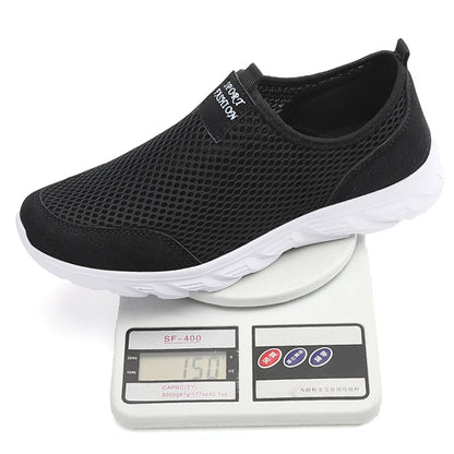 Lightweight Men Casual Shoes Breathable Slip-On Sneakers Anti-Slip Flats Outdoor Walking Loafers for Men