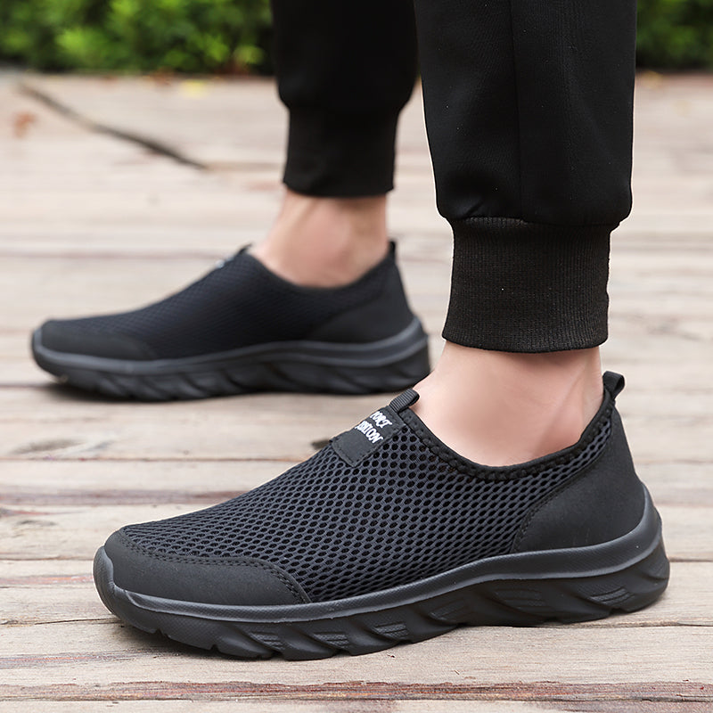 Lightweight Men Casual Shoes Breathable Slip-On Sneakers Anti-Slip Flats Outdoor Walking Loafers for Men
