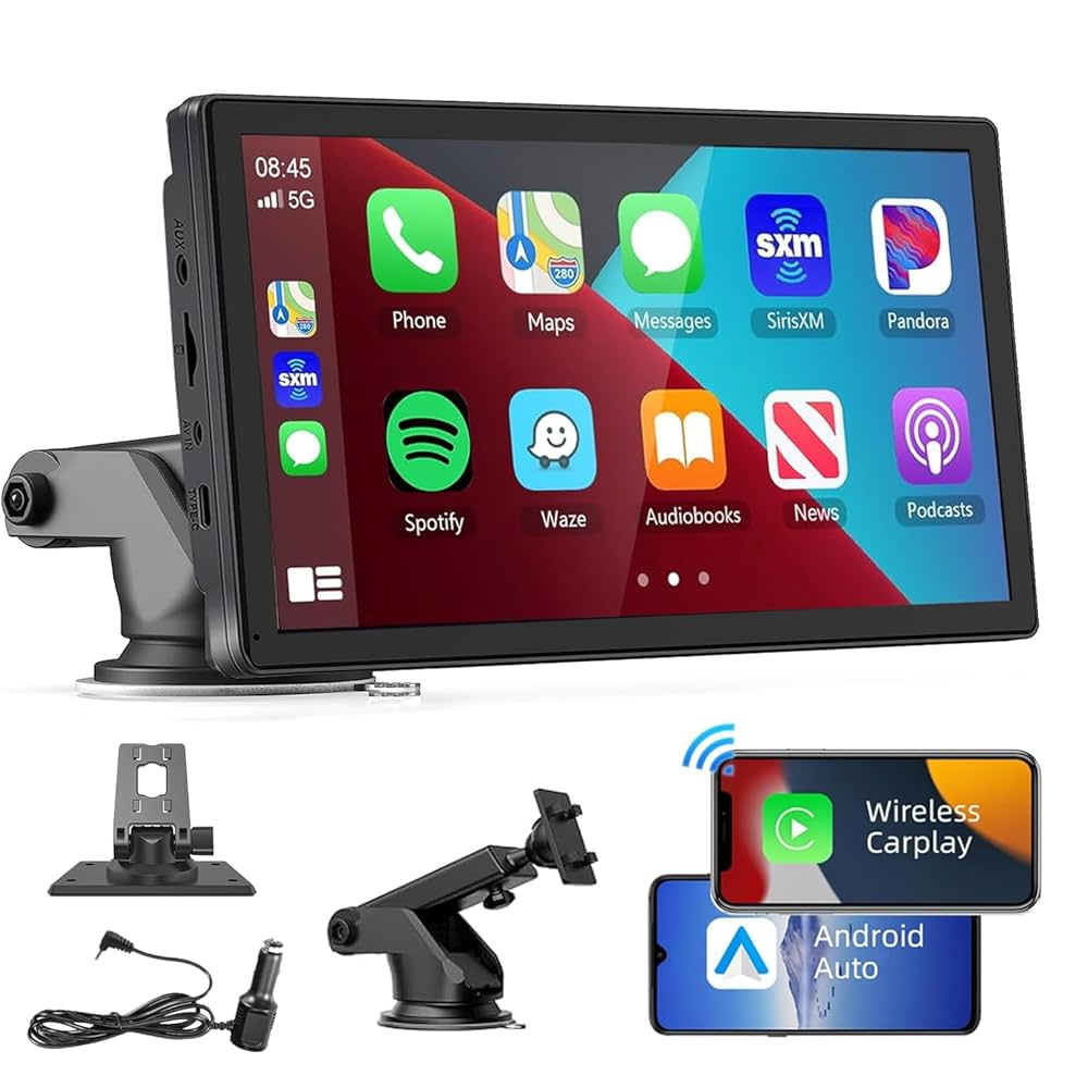 1026 Wireless CarPlay  Android Auto Mirror Screen With Bluetooth And USB Multimedia Playback 5