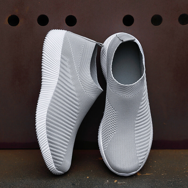Women Vulcanized Shoes Slip On Sneakers, High Quality Loafers Flats for Walking, Plus Size 42 Casual Comfort Shoes