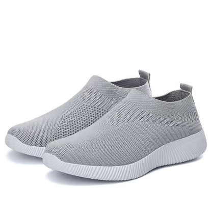 Women Vulcanized Shoes Slip On Sneakers, High Quality Loafers Flats for Walking, Plus Size 42 Casual Comfort Shoes