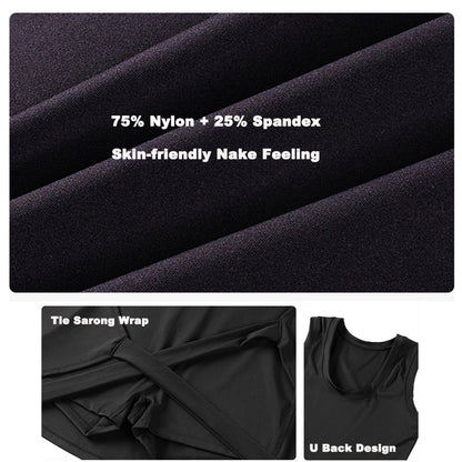 Boat Neck Tennis Dress Golf Dress for Women with Built-in Shorts, Sleeveless Backless Active Workout Romper Dress