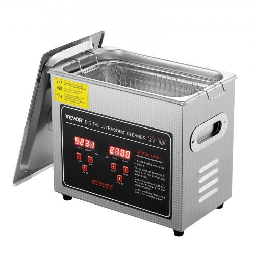 3L Stainless Steel Heated Ultrasonic Cleaner Digital Jewelry  Eyeglass Cleaner With Timer For Watch 1