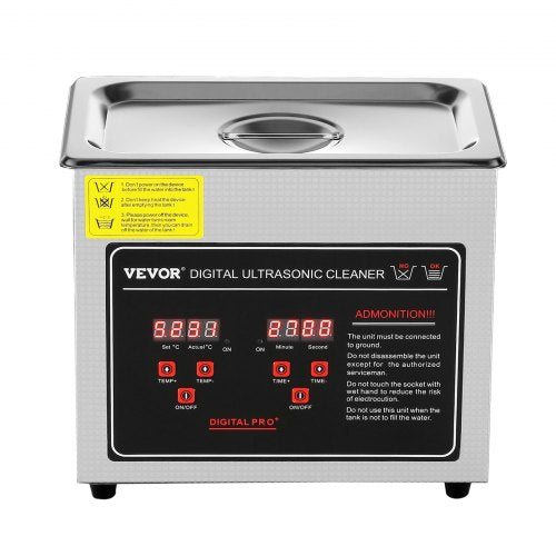 3L Stainless Steel Heated Ultrasonic Cleaner Digital Jewelry  Eyeglass Cleaner With Timer For Watch 8