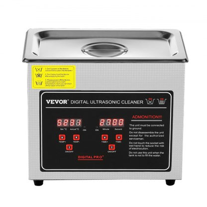 3L Stainless Steel Heated Ultrasonic Cleaner Digital Jewelry  Eyeglass Cleaner With Timer For Watch 8