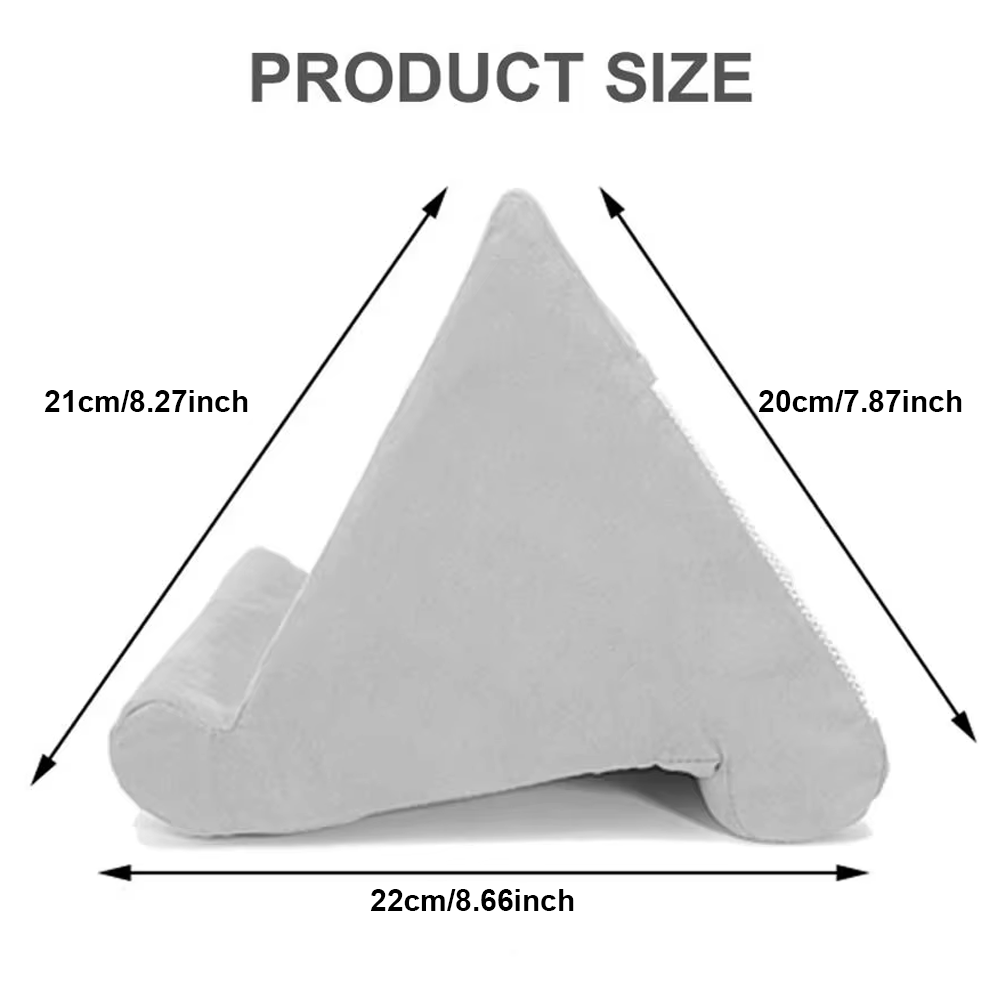 Tablet Stand Multifunction Sponge Pillow for iPad, Samsung, Huawei Tab, Bed Mount Book Holder for Reading & Watching