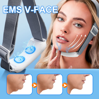 EMS Face Lifting Massager Anti Wrinkle Firming Device, Microcurrent V-Face Lift Double Chin Remover for Skin Care & Face