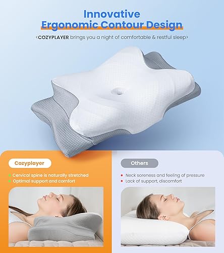 Orthopedic Memory Foam Cervical Pillow  Ergonomic Neck Support For Pain Relief 5