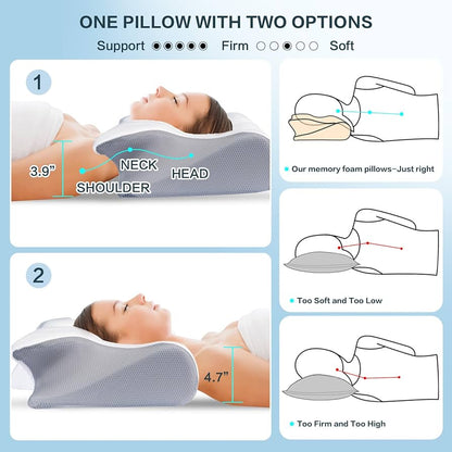 Orthopedic Memory Foam Cervical Pillow  Ergonomic Neck Support For Pain Relief 2