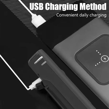 USB Rechargeable LED Bicycle Front And Rear Light Set 1