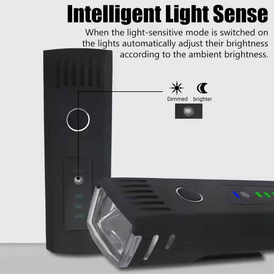 USB Rechargeable LED Bicycle Front And Rear Light Set 2