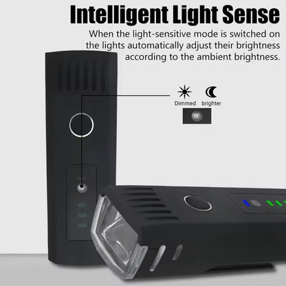 USB Rechargeable LED Bicycle Front And Rear Light Set 2