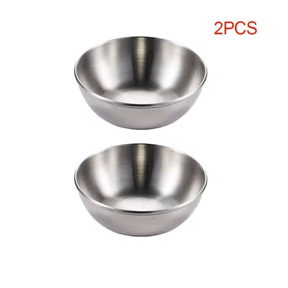 Stainless Steel Golden Sauce Dish Set Of 2 6