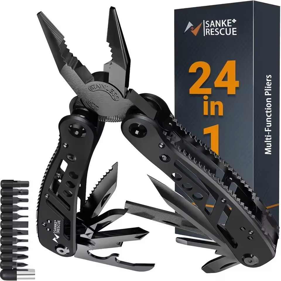24 in 1 Multitool Pliers Survival and Camping Tool