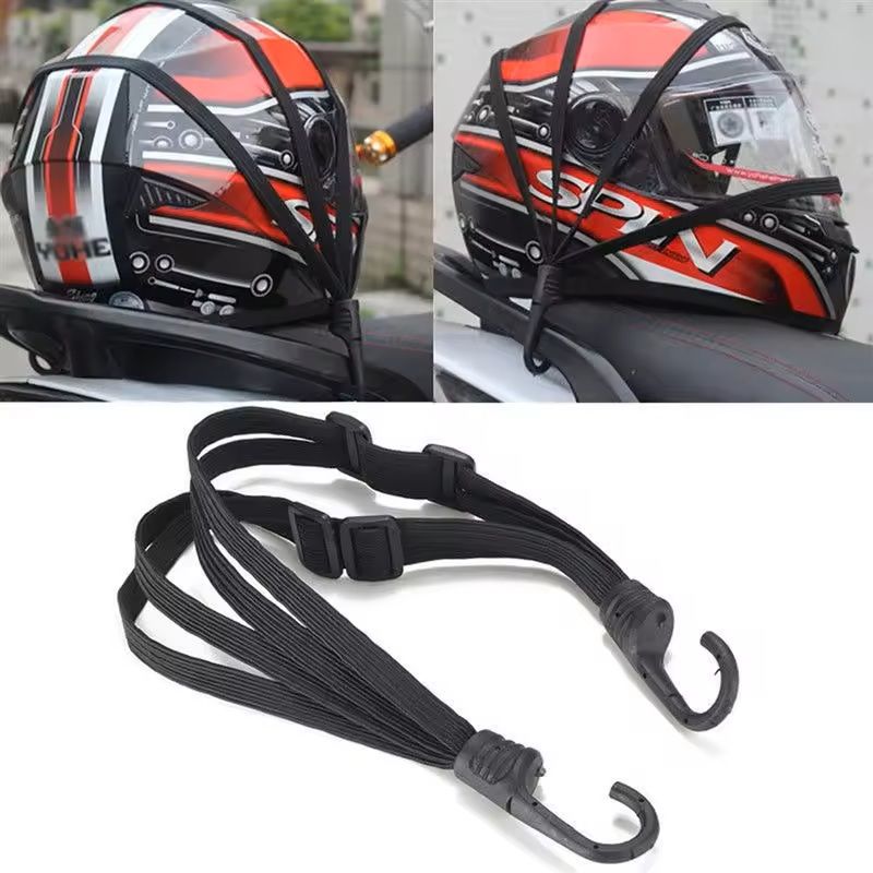 Universal 236 Inch Motorcycle Luggage Strap Elastic Buckle Net 1