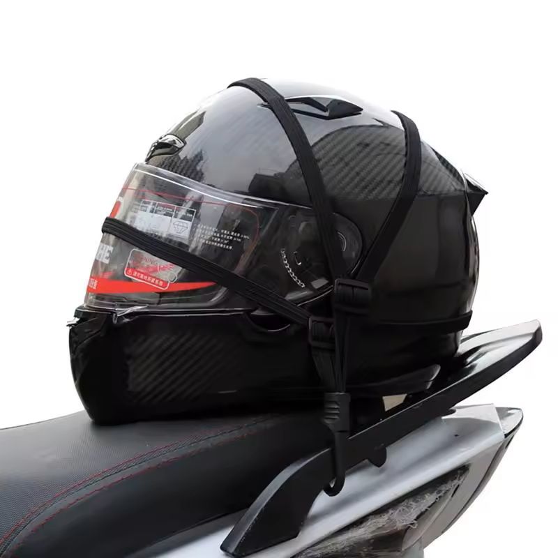 Universal 236 Inch Motorcycle Luggage Strap Elastic Buckle Net 4
