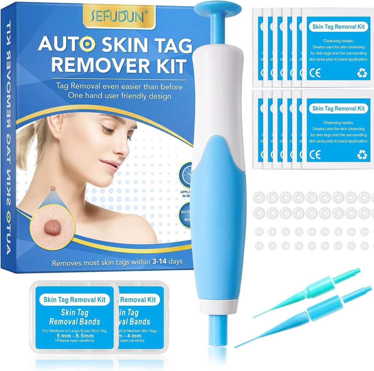 2in1 Skin Tag And Mole Remover Kit  Safe Painless AtHome Wart Removal Device 2