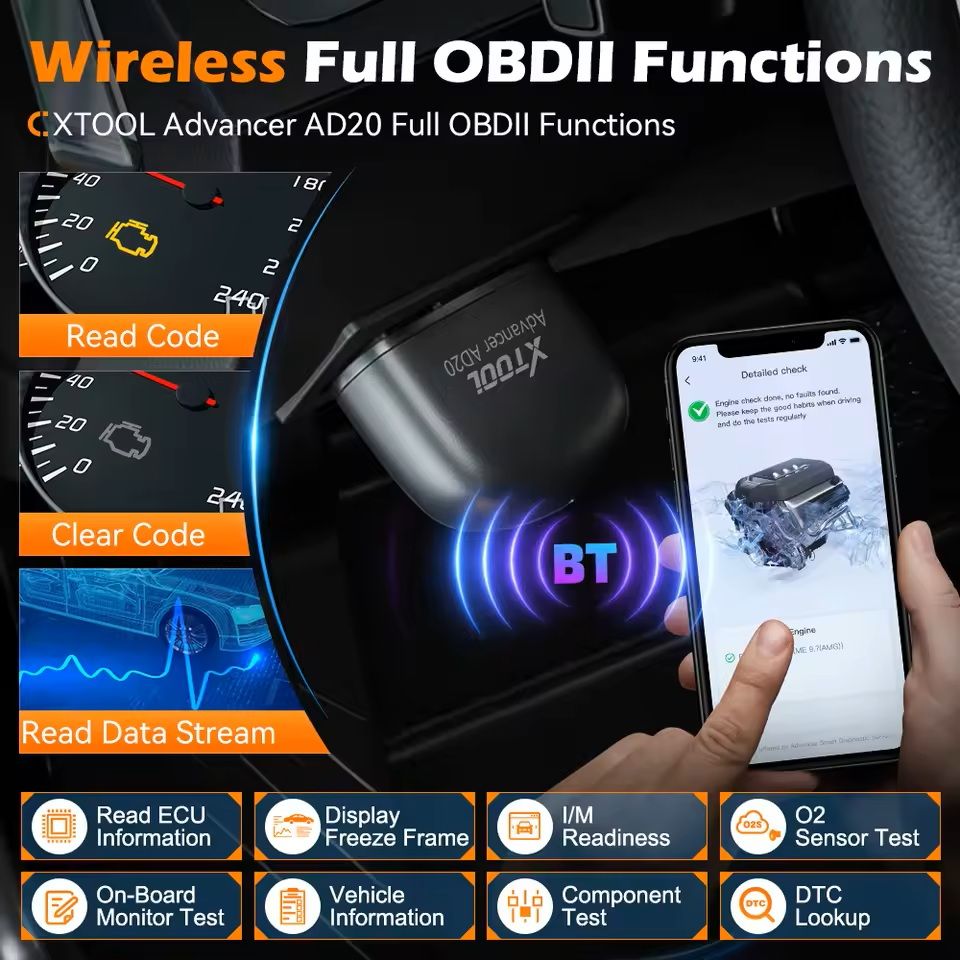 Mini Bluetooth Car Diagnostic Scanner OBD2 Tool 3