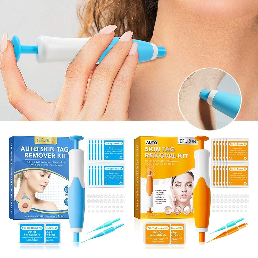 2in1 Skin Tag And Mole Remover Kit  Safe Painless AtHome Wart Removal Device 7