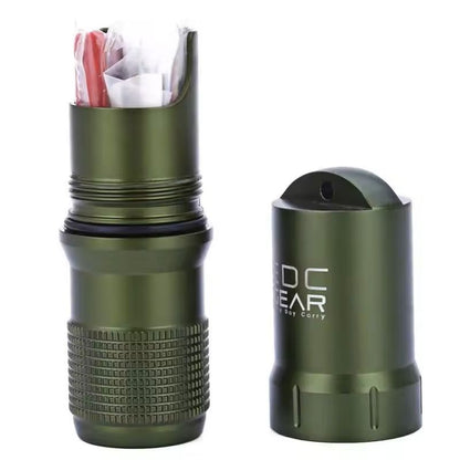 Waterproof Capsule Storage Container EDC Survival Box 6