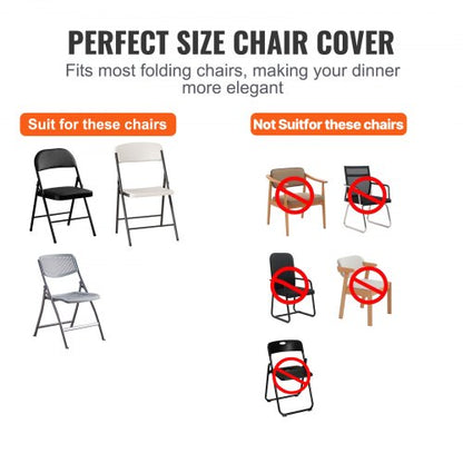 Universal Stretch Chair Covers 50PCS Elastic Spandex Slipcovers For Dining Wedding  Event Chairs 3