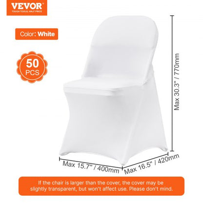 Universal Stretch Chair Covers 50PCS Elastic Spandex Slipcovers For Dining Wedding  Event Chairs 7