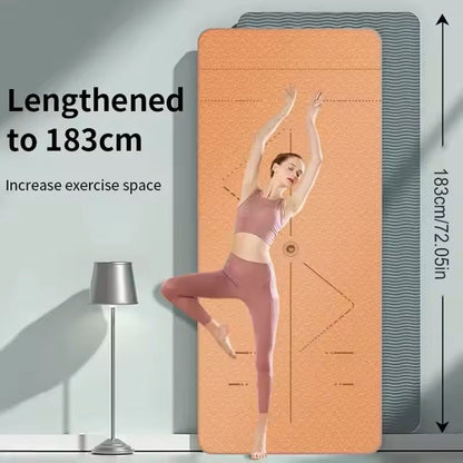 Non Slip Yoga Mat Eco Friendly Pilates Exercise Mat With Carry Bag 1