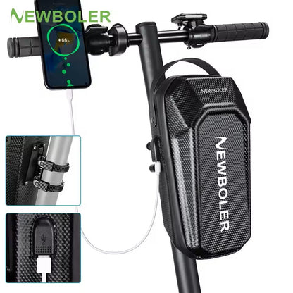 Waterproof Electric Scooter Bag with USB Port Front Storage Pack
