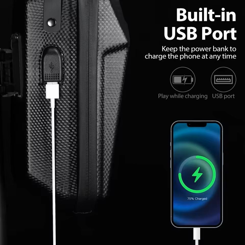 Waterproof Electric Scooter Bag With USB Port Front Storage Pack 3