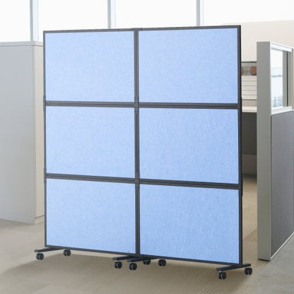 3Pack Light Gray Office Divider Wall NoiseReducing Partition Panels 72 X 66 Made Of Polyester 1