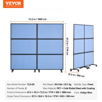 3Pack Light Gray Office Divider Wall NoiseReducing Partition Panels 72 X 66 Made Of Polyester 7