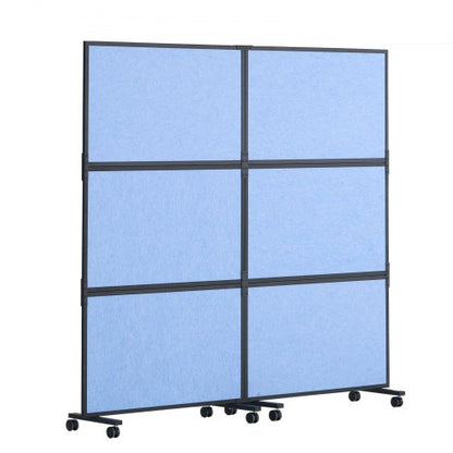 3Pack Light Gray Office Divider Wall NoiseReducing Partition Panels 72 X 66 Made Of Polyester 8