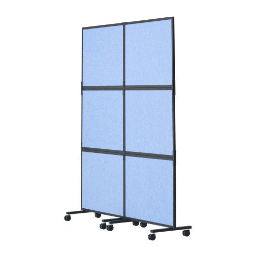 3Pack Light Gray Office Divider Wall NoiseReducing Partition Panels 72 X 66 Made Of Polyester 9