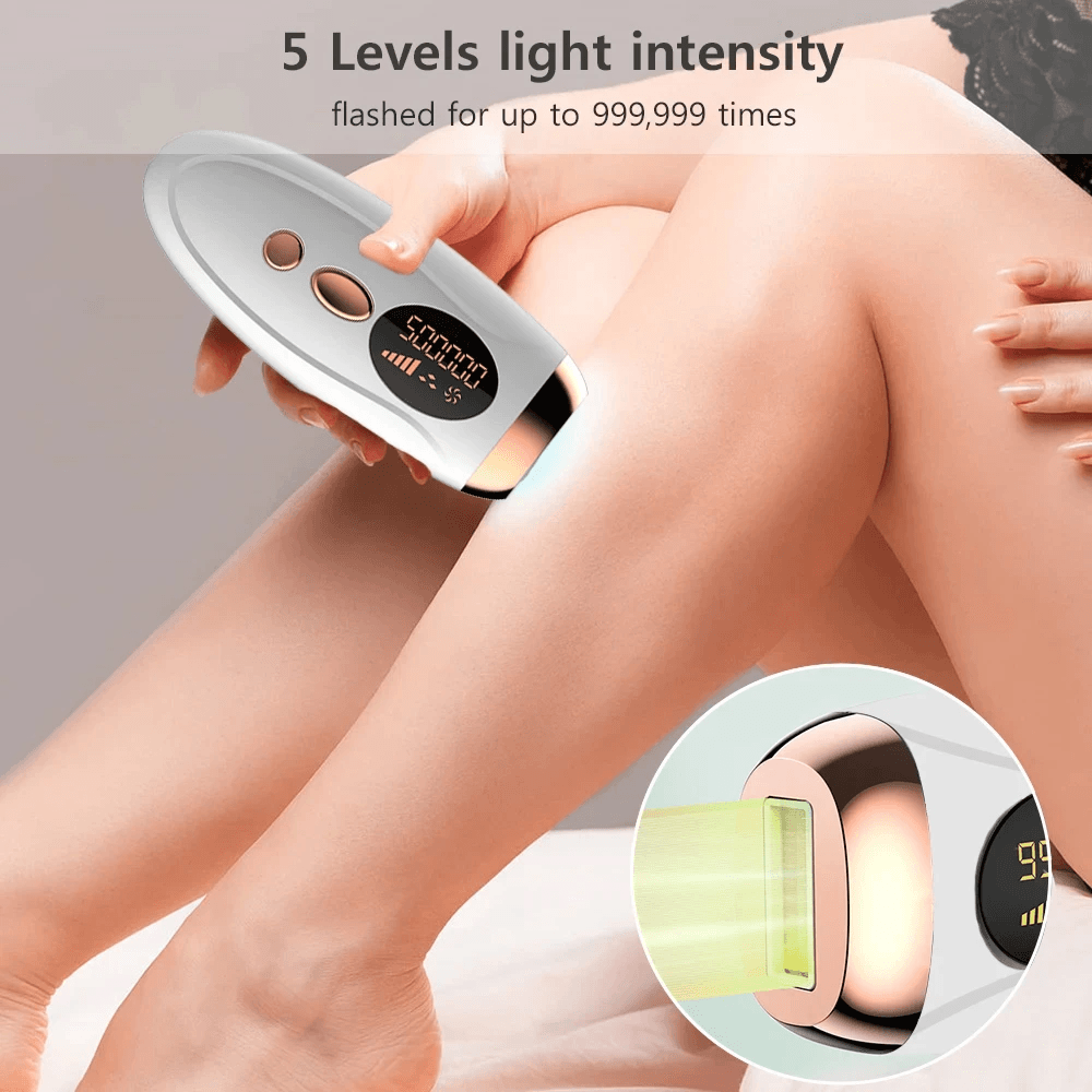 SilkyGlow IPL Hair Removal Handset – 999,999 Flashes for Face, Body & Bikini Line