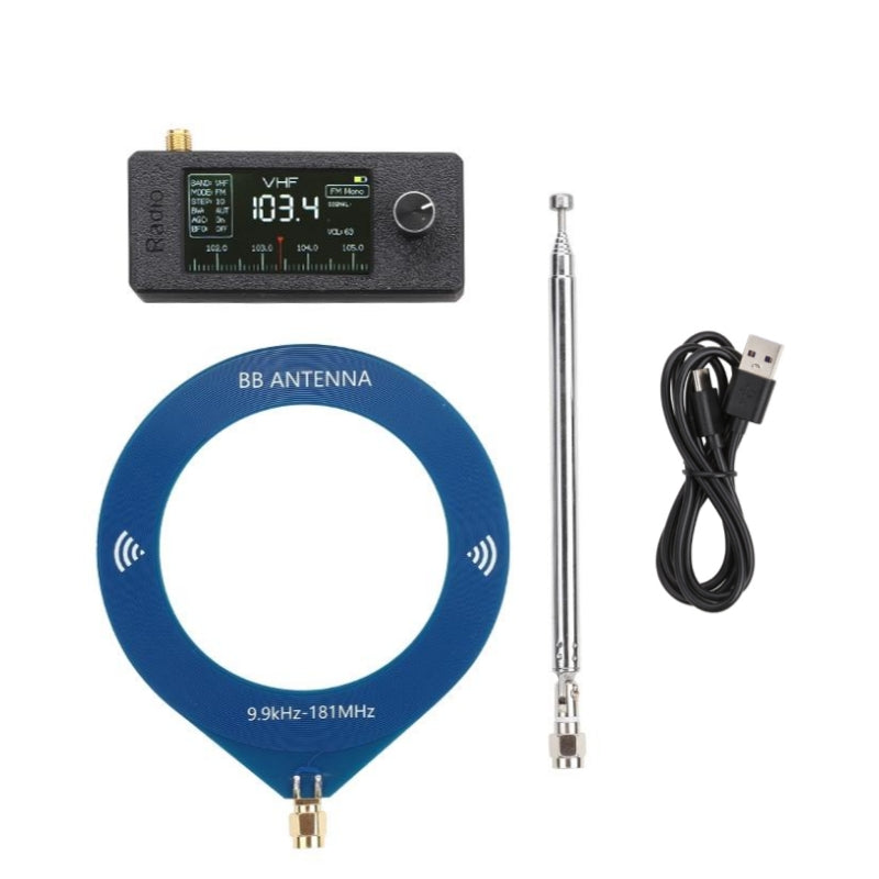 ATS mini Full Band Pocket SSB Radio with Earphone Amp & Antennas, Updated ESP32 FM/AM Receiver