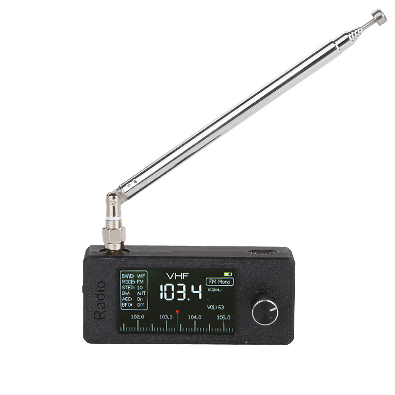 ATS mini Full Band Pocket SSB Radio with Earphone Amp & Antennas, Updated ESP32 FM/AM Receiver