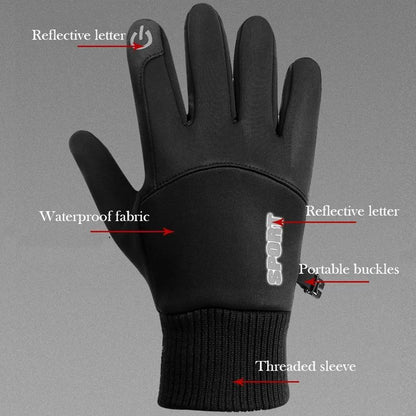 Winter Gloves Men Women Touch Screen Warm Thermal Windproof Water Resistant Gloves for Driving, Running, Ski