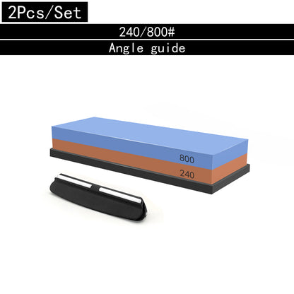 Professional Sharpening Stones Knife Sharpener Kit, Double-Side Whetstone Grinder Stone with Bamboo Base & Angle Guide