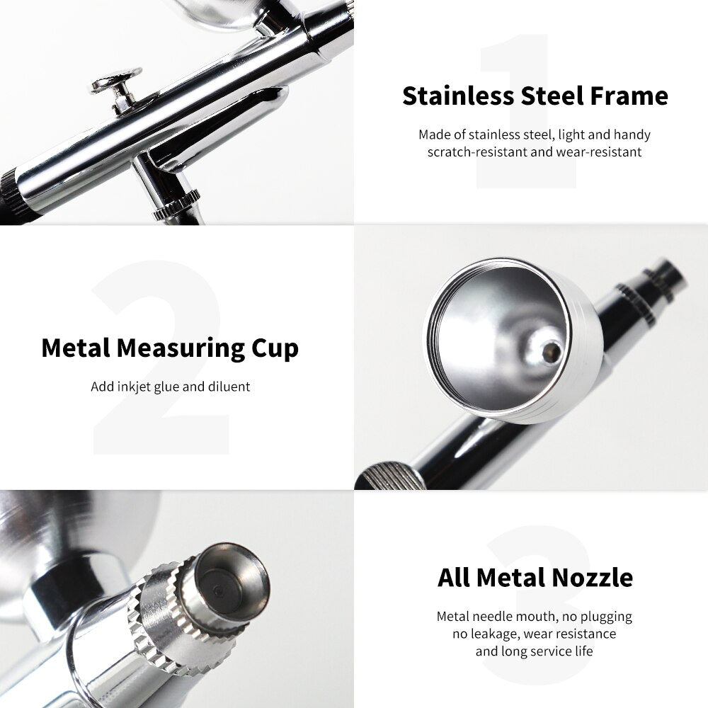 Professional Airbrush Machine For Nails Art Tattoo  Cake Nano Mist Sprayer Beauty Tool With Oxygen  1