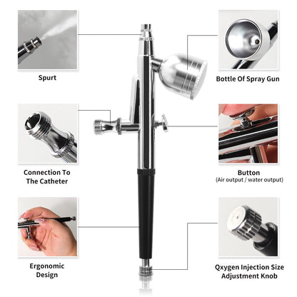 Professional Airbrush Machine For Nails Art Tattoo  Cake Nano Mist Sprayer Beauty Tool With Oxygen  4