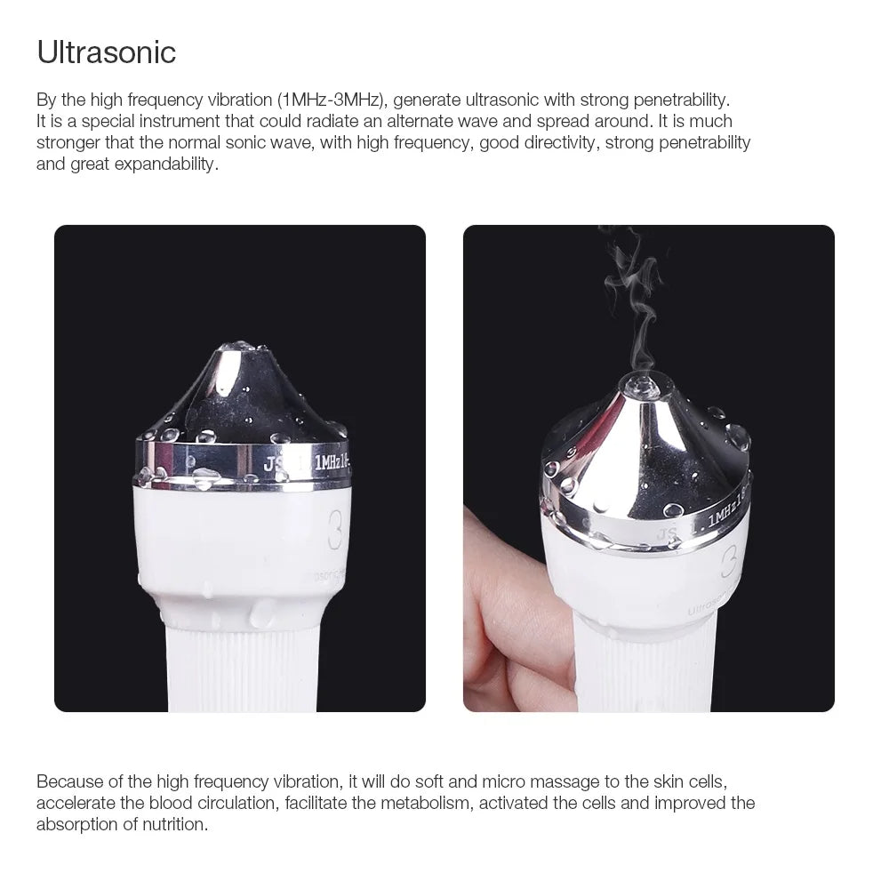 Ultrasonic Women Skin Care Whitening  Freckle Removal High Frequency Beauty Facial Machine For Lift