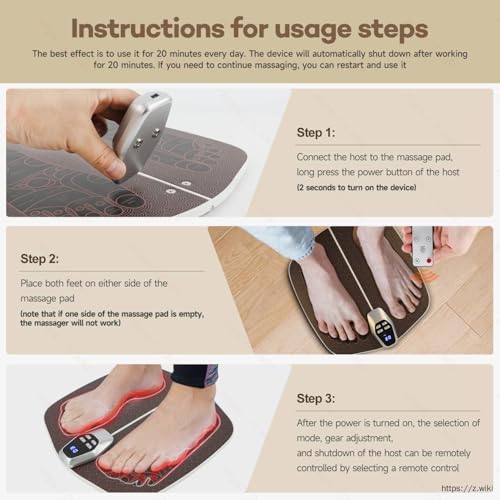 SootheFlex EMS Foot Massager Pad Boost Circulation  Relieve Foot Fatigue Anywhere 0
