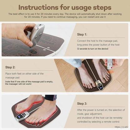 SootheFlex EMS Foot Massager Pad Boost Circulation  Relieve Foot Fatigue Anywhere 0