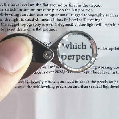 Pocket Loupe Magnifier Jewelry Magnifying Glass Foldable Triplet Diamond Lupa Eye Glass Tool For Je 5