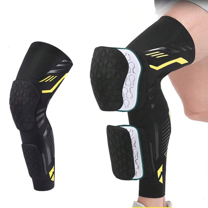 FlexGuard Knee Compression Sleeve Long Padded Support For Soccer Running  Sports Recovery 3