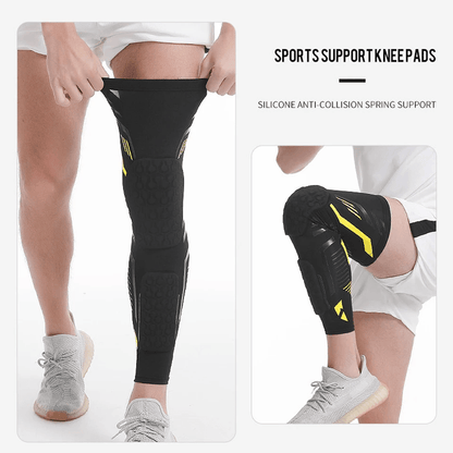 FlexGuard Knee Compression Sleeve Long Padded Support For Soccer Running  Sports Recovery 10
